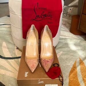 🌸 NIB Christian Louboutin So Kate 120 Cork Blooming – Size 39 (9) 🌸